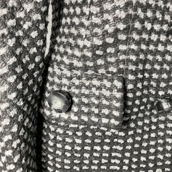 MARC JACOBS Metallic Tweed Coat With Built In Scarf - Picture 9 of 12